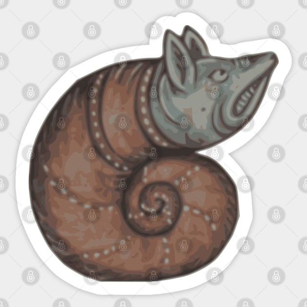 The Angry Snail Sticker by FieryWolf